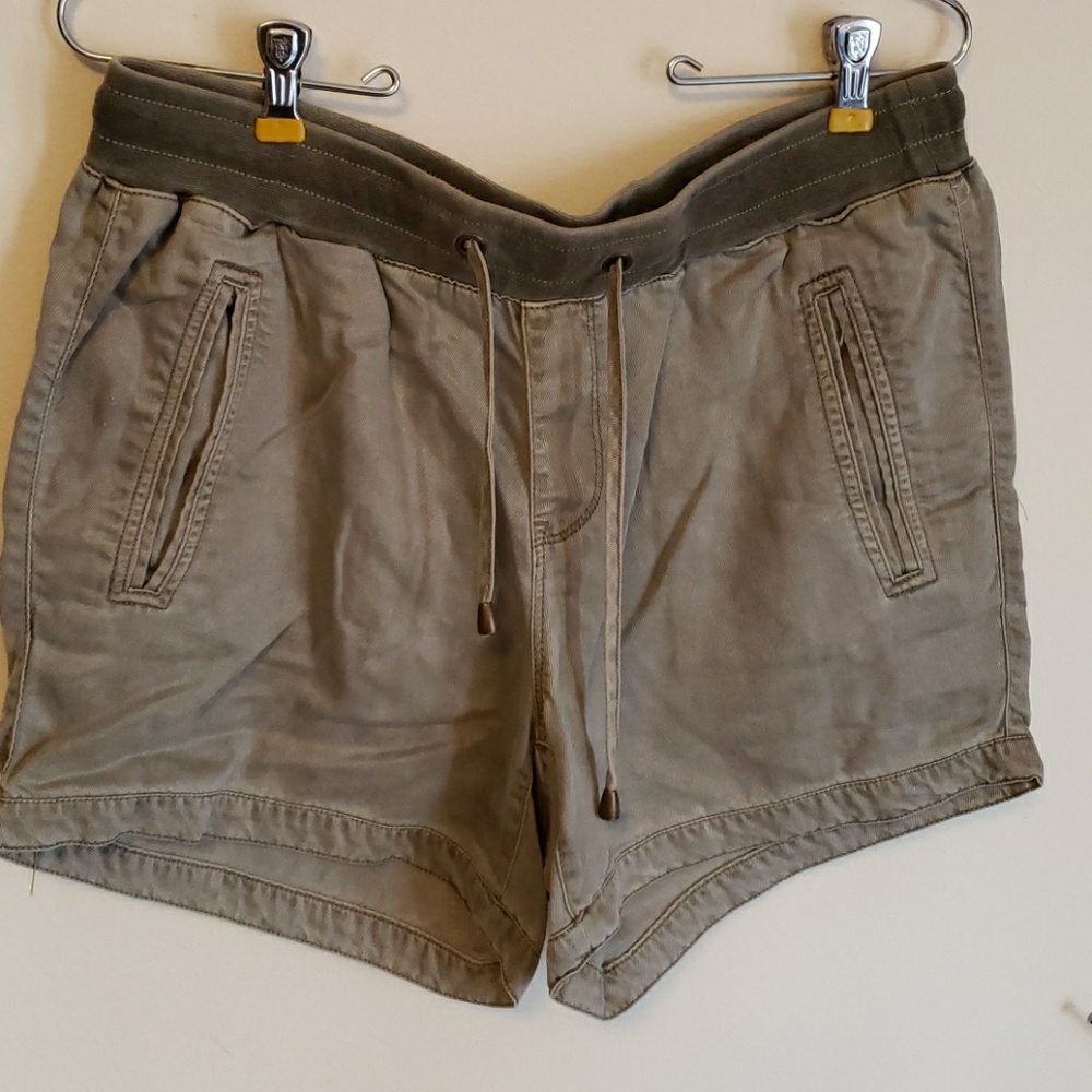 Faded olive soft shorts